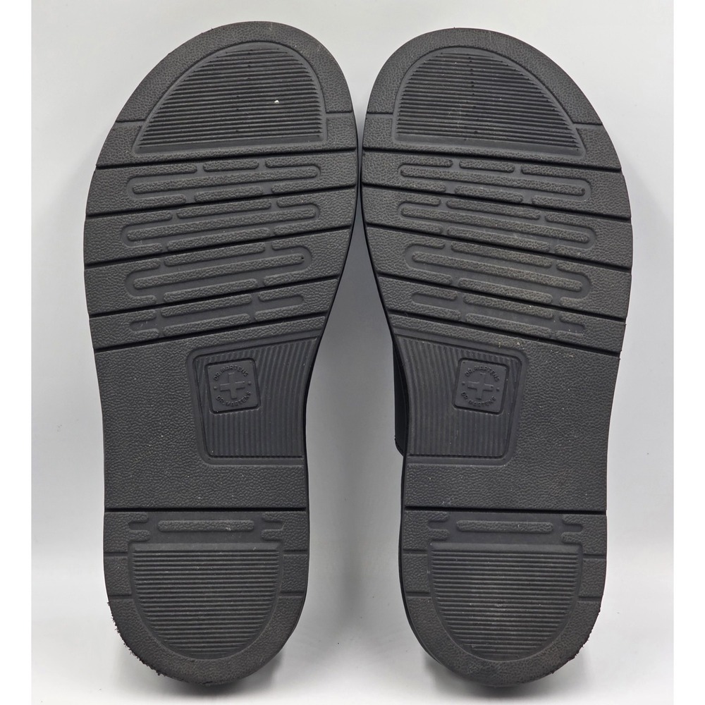 Dr Martens Dax Mens 12 Black Leather Sandals Slides EU 46 UK 11 - Picture 10 of 10